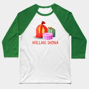 Nollaig Shona Irish Christmas Gift Ireland Lovers Baseball T-Shirt